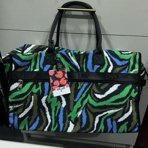 DVF x Target Duffle Disco Zebra